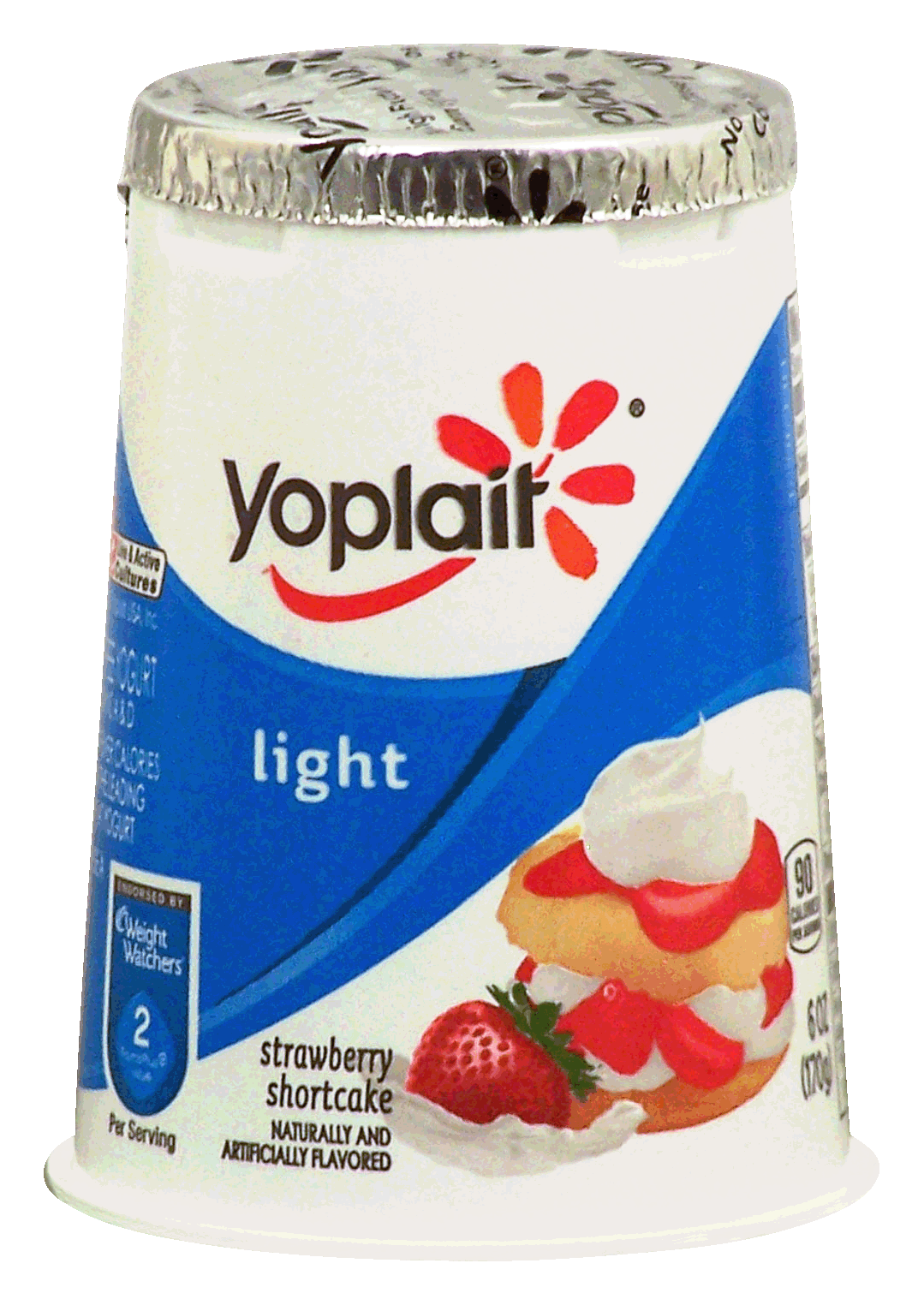 Yoplait&nbsp;Light&nbsp;fat free yogurt, strawberry shortcake Full-Size Picture